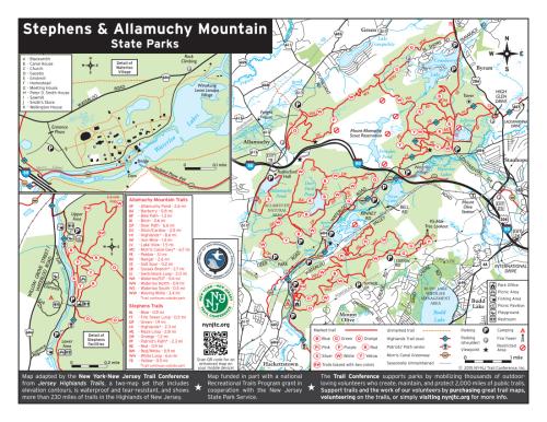 Allamuchy Mountain State Park Map