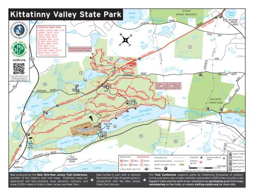Kittatinny Valley State Park (Main) Map