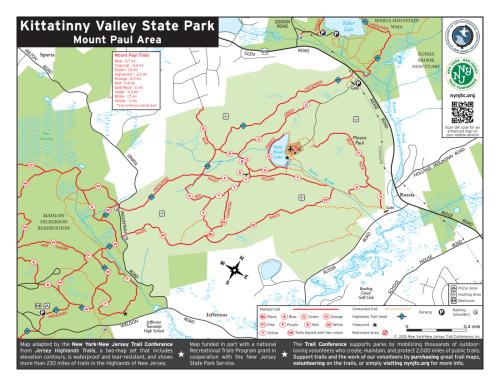 Kittatinny Valley State Park (Mount Paul) Map