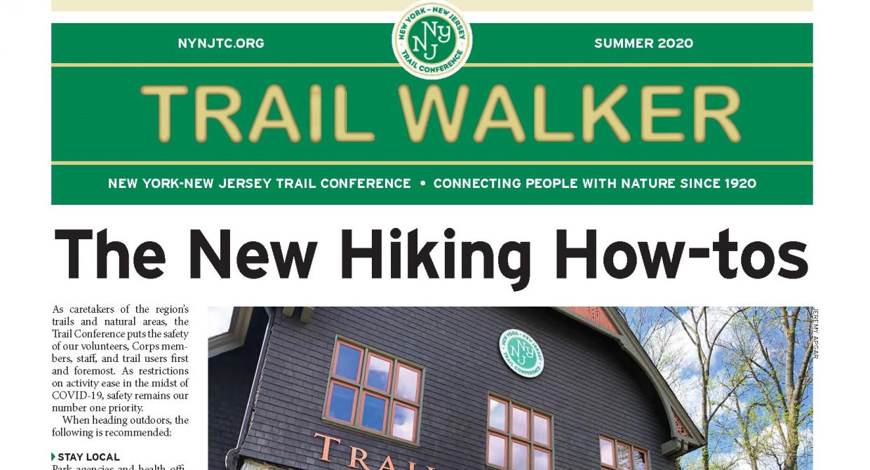 The Summer 2020 Trail Walker cover features a story on the "new hiking how-tos."