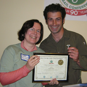 Catherine Kelleher with Bear Mountain Project Manager Chris Ingui