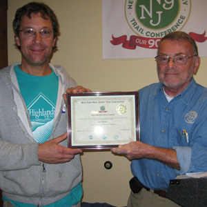 Hoeferlin awardee Glenn Oleksak with volunteer Robert Jonas.